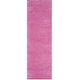 preview thumbnail 42 of 184, SAFAVIEH Santa Monica Shag Einara 2-inch Thick Area Rug 2'3" x 11' Runner - Pink - Runner