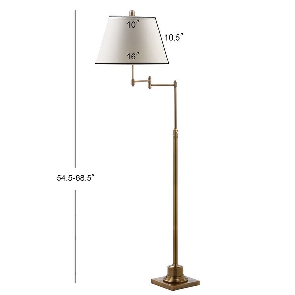 gold floor lamp with shelves