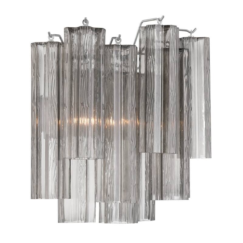 Crystorama Lighting Group ADD-303-SM Addis 2 Light 15" Tall Wall