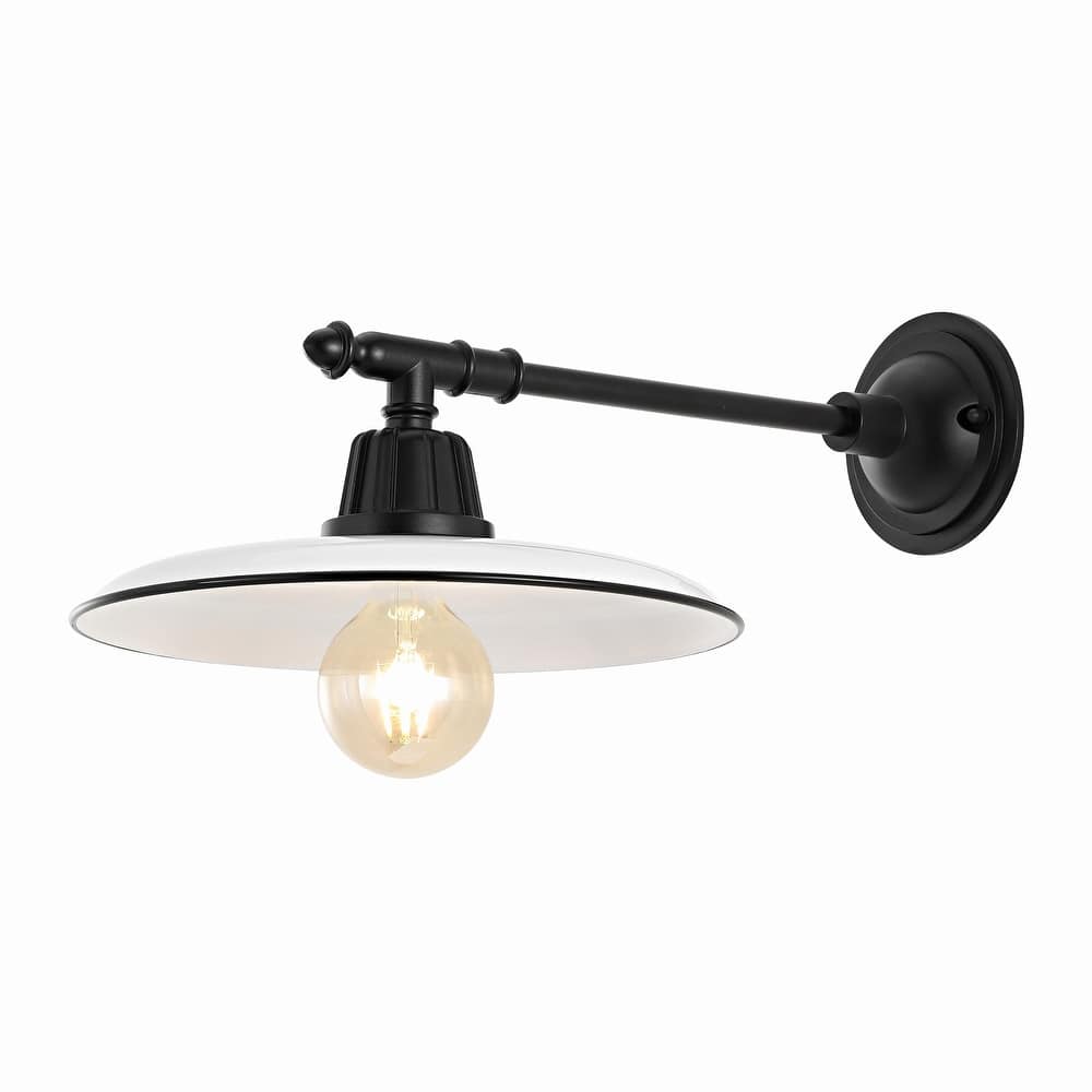 Jasper 12" Farmhouse Indoor/Outdoor LED Victorian Arm Sconce