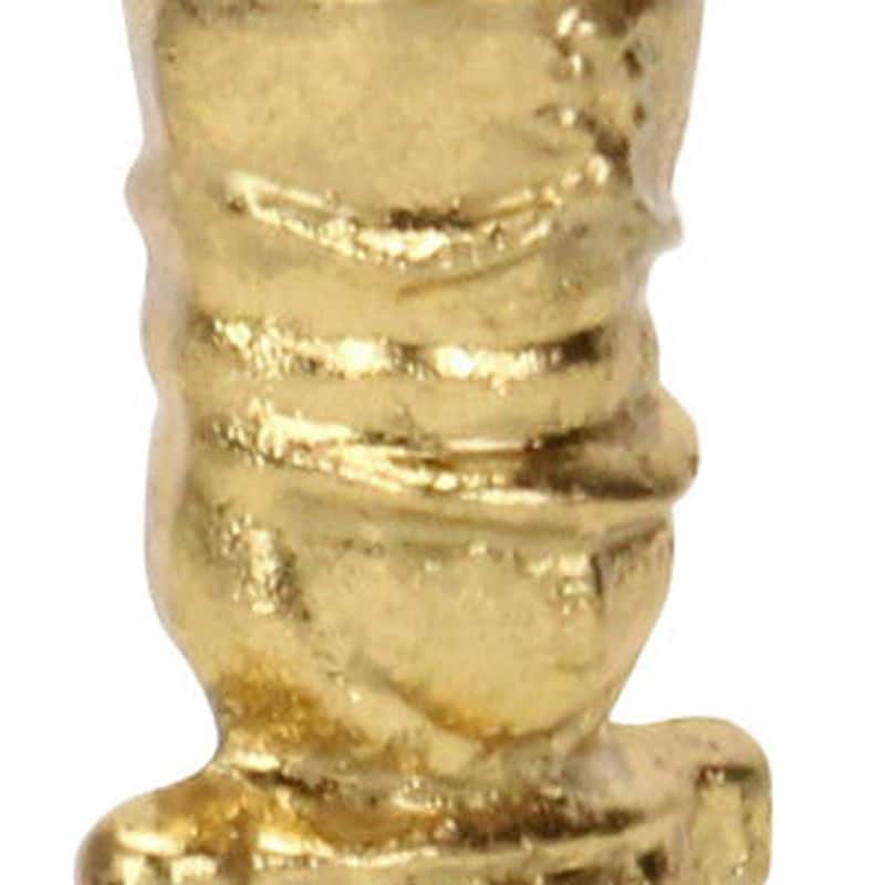 HomeRoots 6" Gold Cast Iron Christmas Nutcracker Figurine - 2.25 in. x 5.50 in. x 2.25 in.