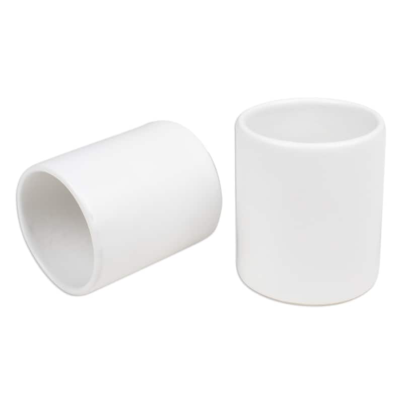 Novica Handmade Enjoy The Day Ceramic Cups (Pair)