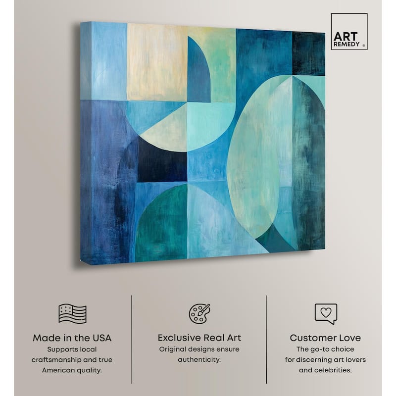 Color Blocks II Canvas by Art Remedy, Gallery Wrapped