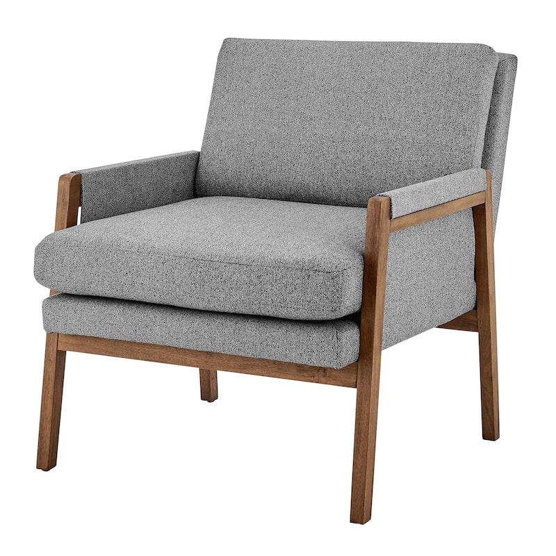 NPD Furniture Colton Fabric/Faux Leather Accent Arm Chair