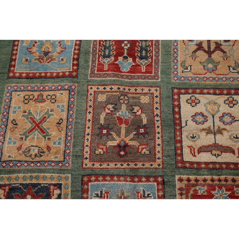 Garden Design Kazak Area Rug Handmade Wool Carpet - 4'1" x 5'10"