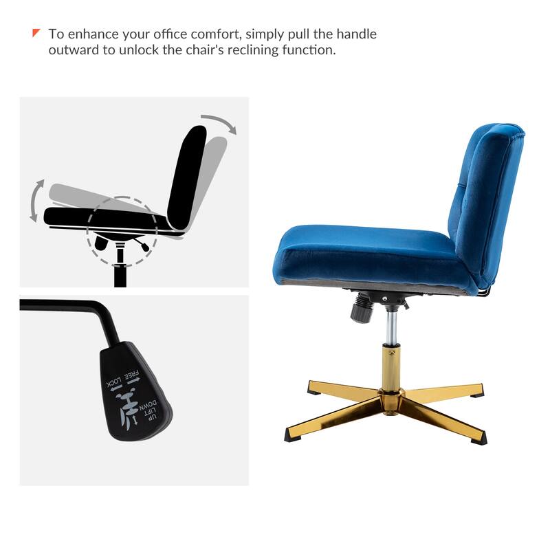 Alfons 360-Degree Swivel & Height Adjustable Task Chair by HULALA HOME