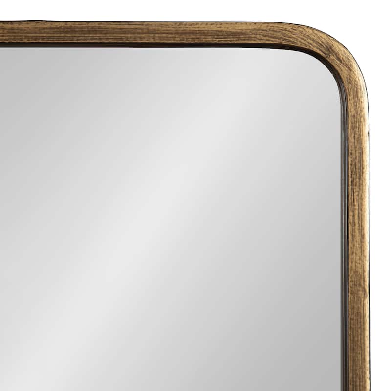 Kate and Laurel Estero Wall Rectangle Mirror with Shelf