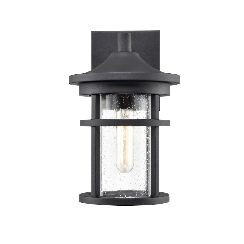 Millennium Lighting Namath 1 Light Outdoor Wall Sconce in Textured Black