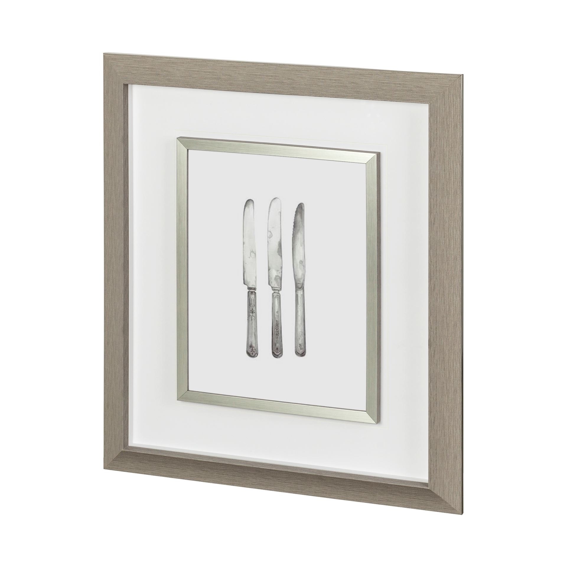 Knives by Marie a Framed Art Print Matted under Glass
