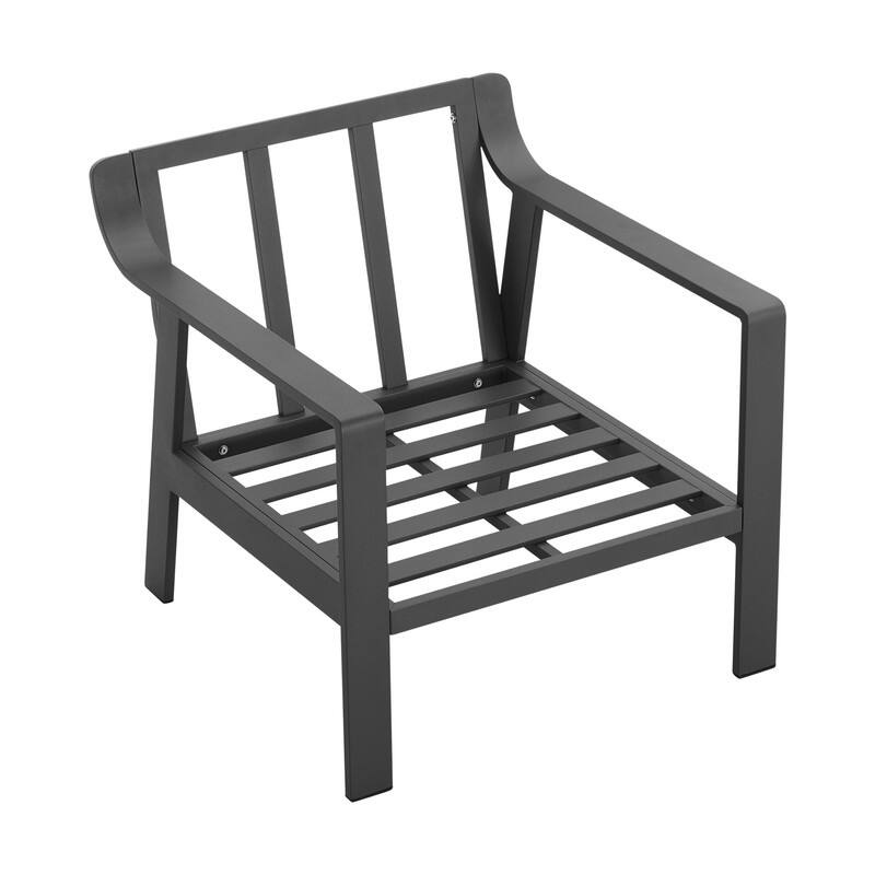 Spruce & Spring Outdoor Patio Furniture Set Aluminum Sofa Accent Chair