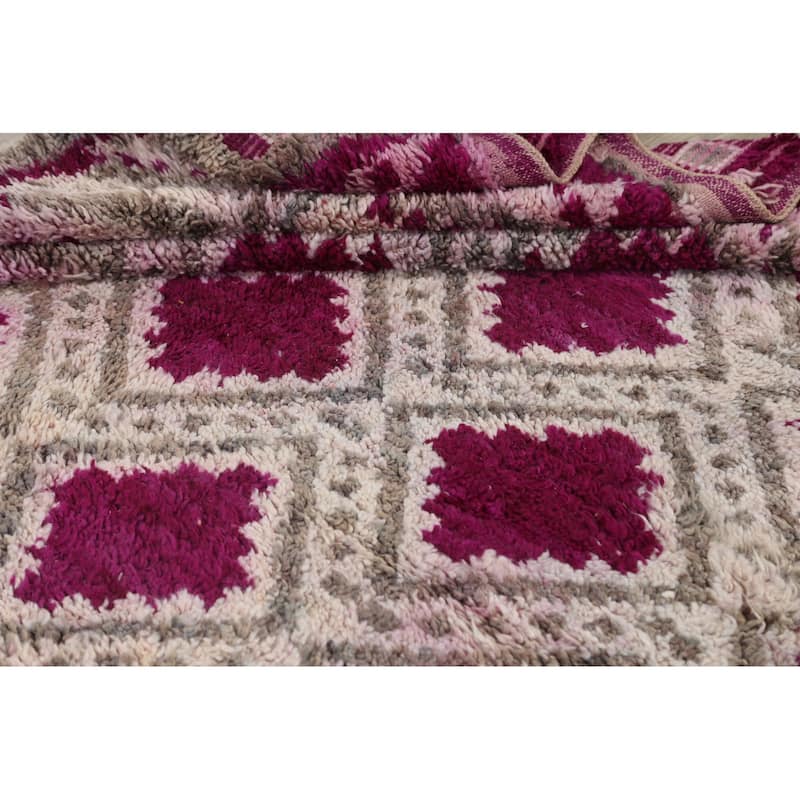 Tribal Moroccan Oriental Home Decor Area Rug Wool Hand-knotted Carpet - 5'11" x 10'10"