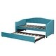 preview thumbnail 55 of 94, Velvet Upholstered Daybed Twin Size with 2 Drawers or Trundle