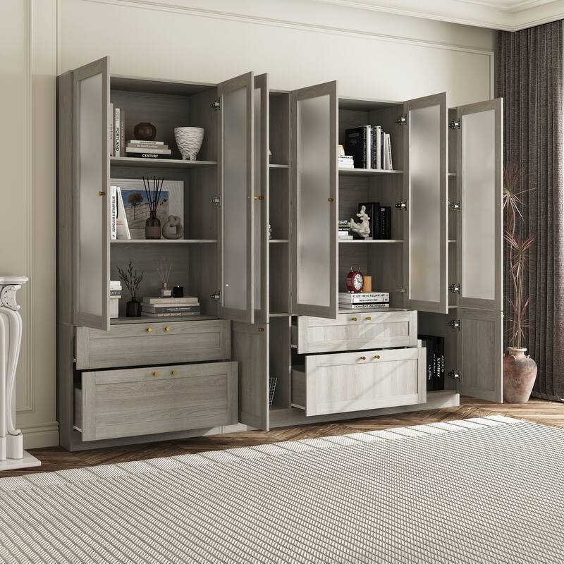 Elegant White Modular Bookcase: Stylish and Flexible Storage Solution for Your Home