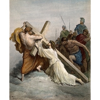 Dor Jesus With Cross. /Njesus Falling Beneath The Cross (Mark 1521 ...