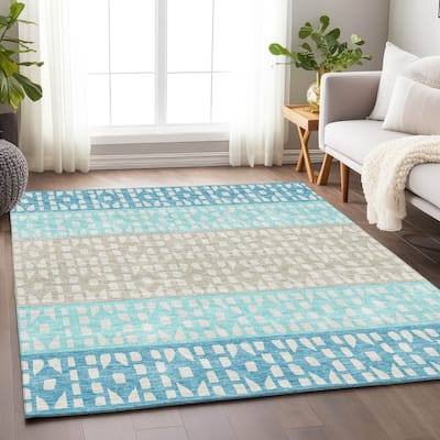 Premium Washable Super Soft Ombre Imprints Mayfield Rug