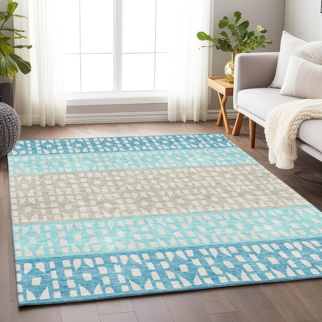 Premium Washable Super Soft Ombre Imprints Mayfield Rug