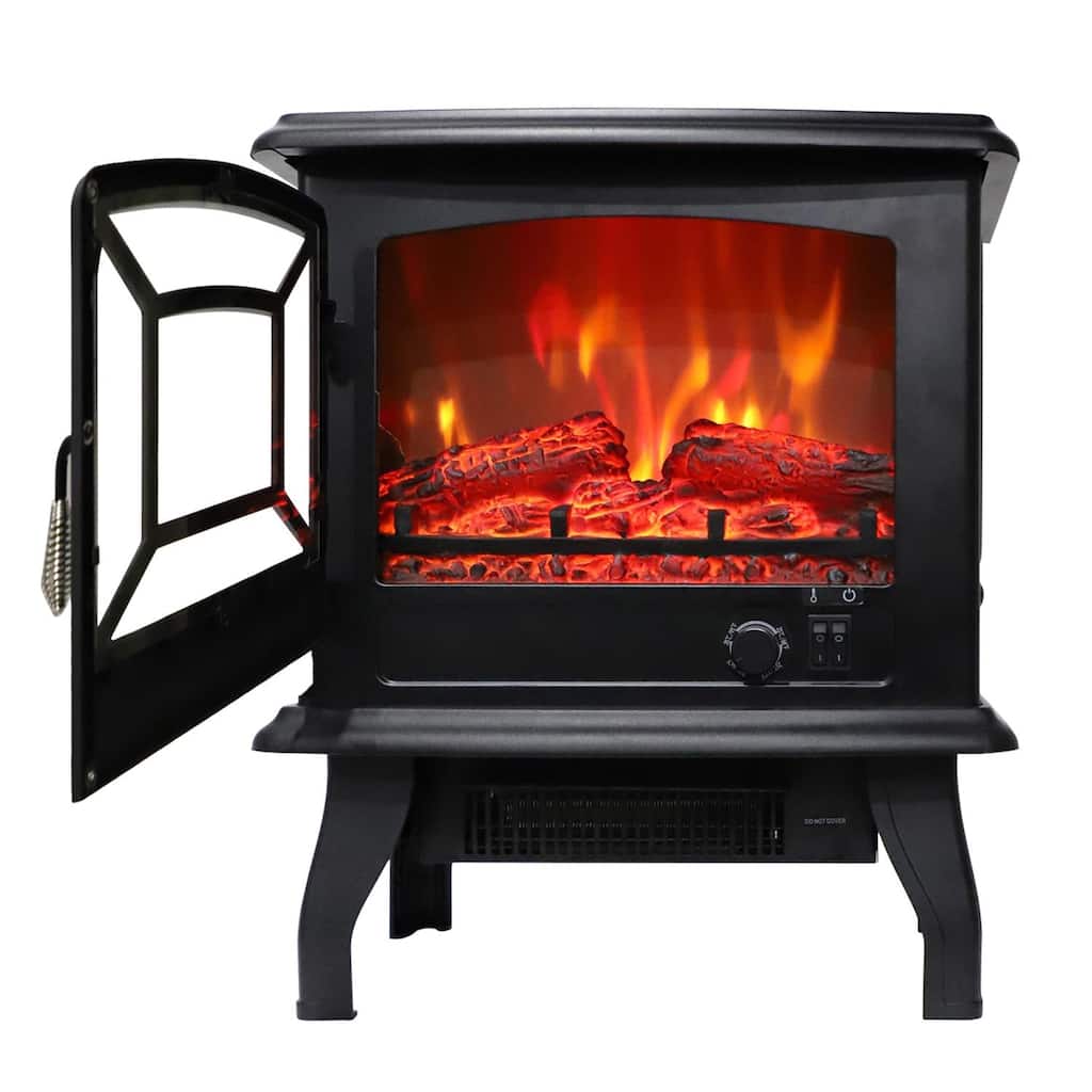 17-inch 1400W Freestanding Electric Fireplace