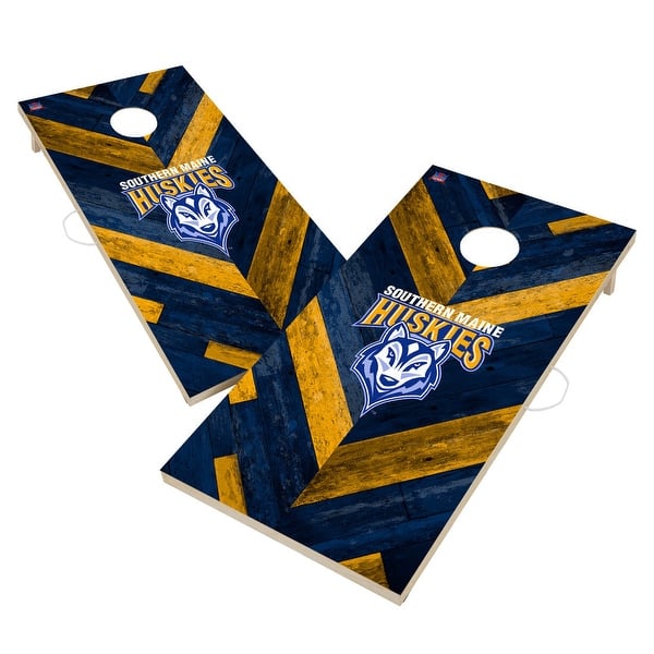 slide 2 of 6, Southern Maine Huskies Cornhole Board Set 16 Years and Up