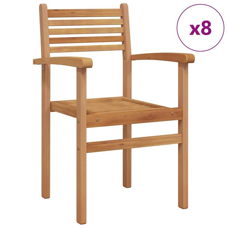 vidaXL Chair Brown 56 x 55 x 90.5 cm Solid Teak Wood