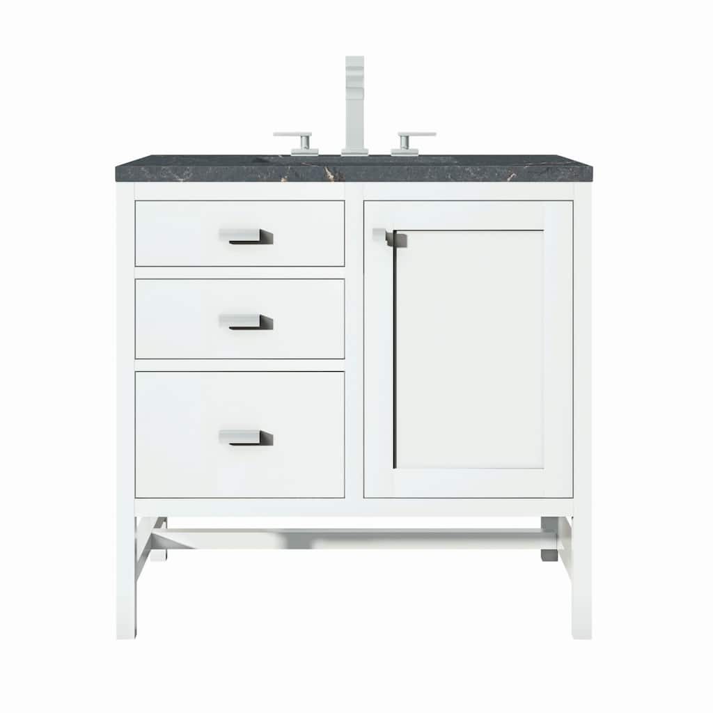 James Martin Vanities E444-V36-3PBL Addison 36" Single Basin Wood