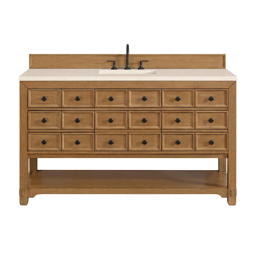 James Martin Vanities 505-V60S-3EMR Malibu 60" Free Standing Single