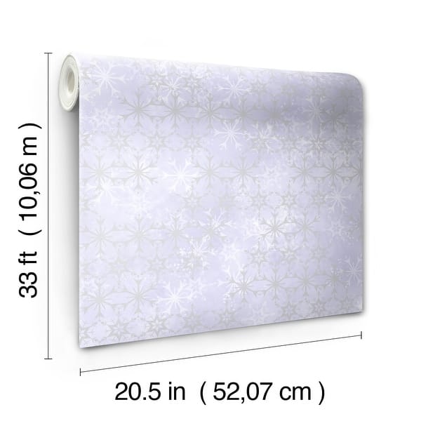 Disney Frozen 2 Snowflake Purple Wallpaper