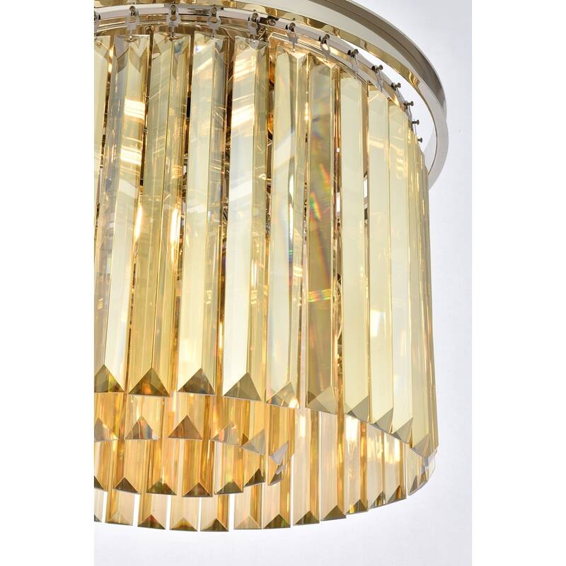 Royce Edge 6-Light Polished Nickel Pendant