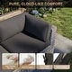 preview thumbnail 54 of 179, AOXUN Fire Pit Conversation Set Rattan Sofa Set Outdoor Furniture With Cushions
