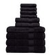 preview thumbnail 22 of 31, Hyped Rocklane 10 Piece Bath Towel Set in Blue - N/A Black