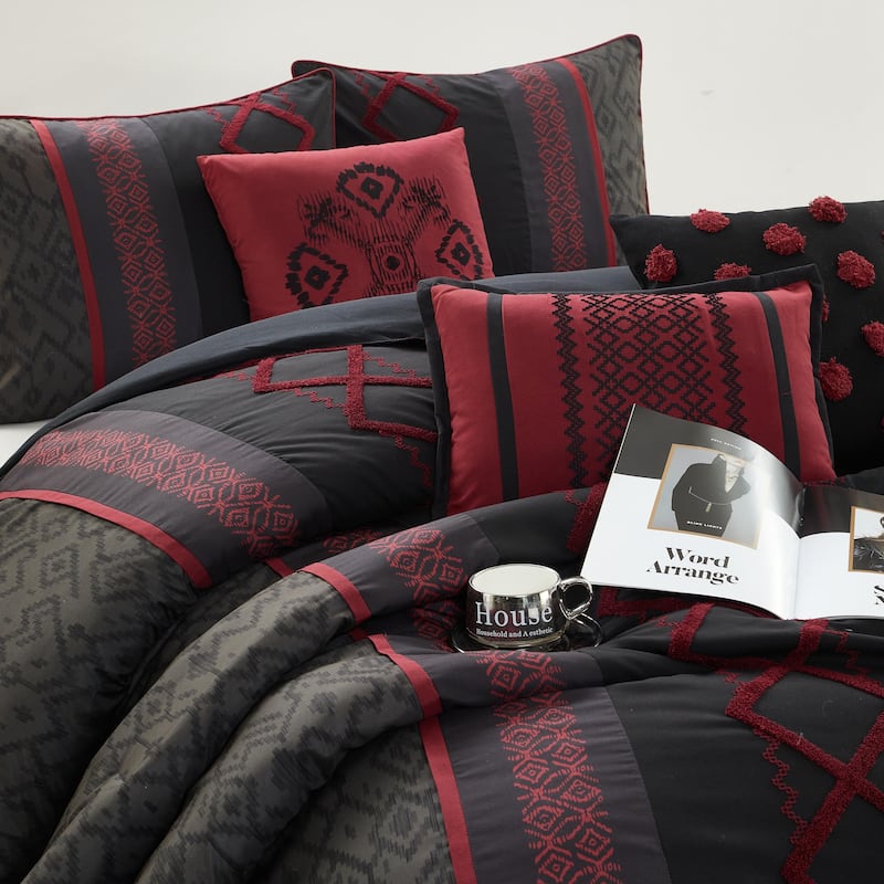 Nanshing Trina Embroidered 7-Piece Comforter Set
