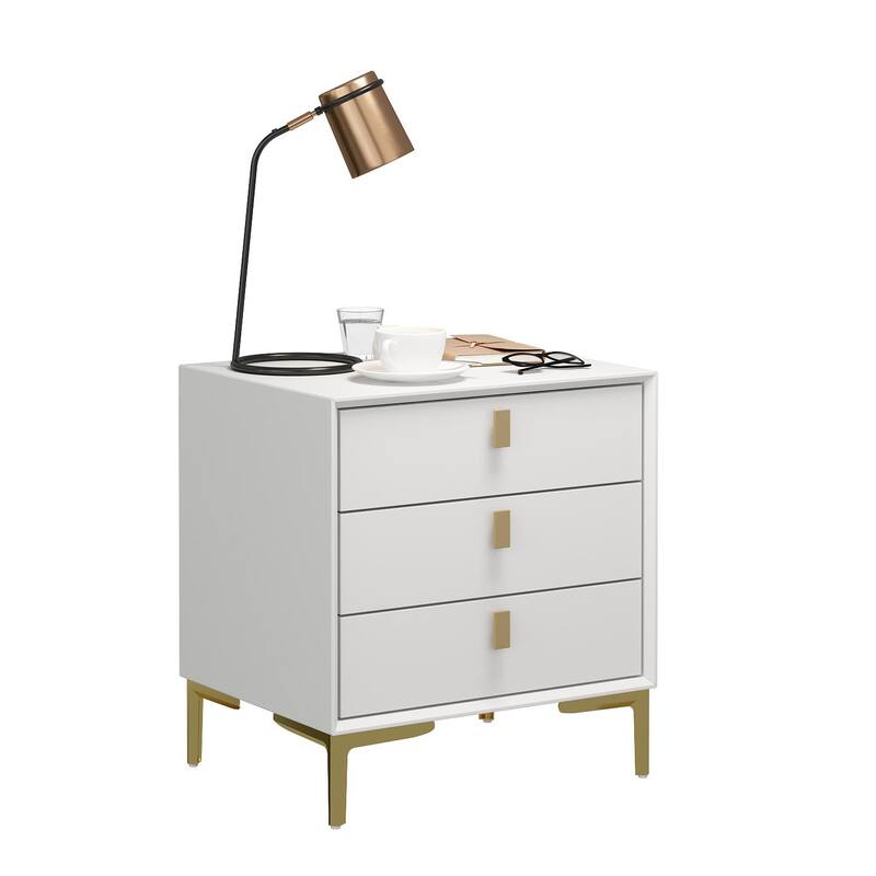 Timechee 3-Drawer Nightstand End Table Bedside Table