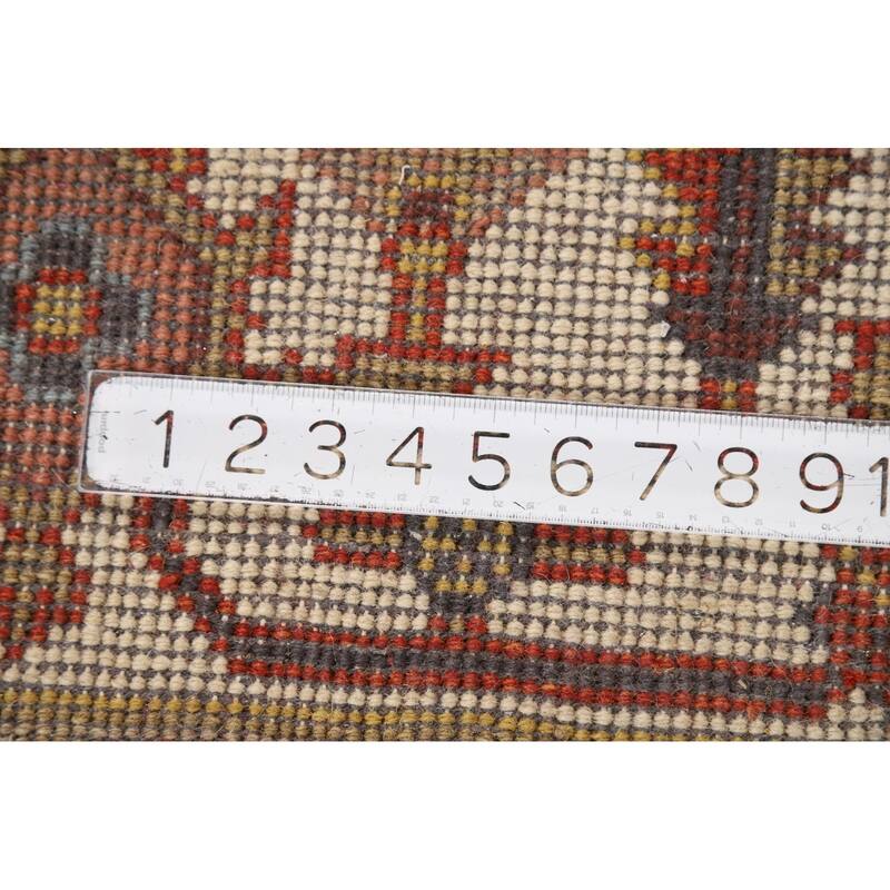 Charcoal Gray Heriz Serapi Indian Area Rug Handmade Wool Carpet - 7'10"x 9'11"