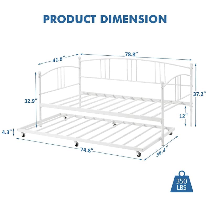 Daybed with Trundle Bed