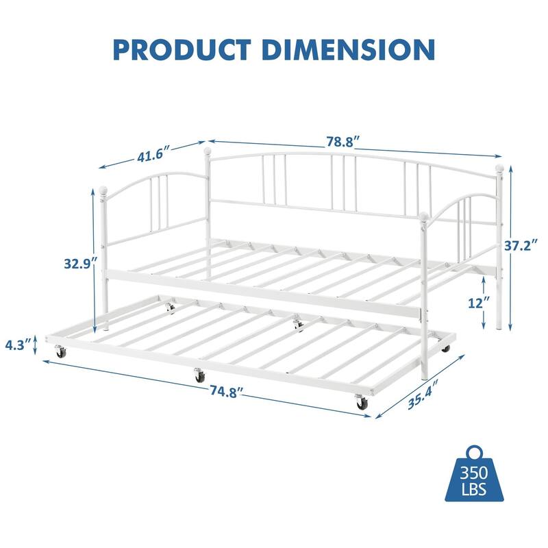 Twin Daybed with Trundle