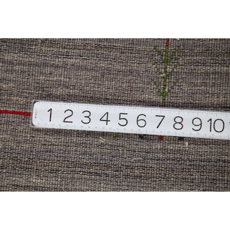 Striped Gabbeh Oriental Area Rug Handmade Contemporary Wool Carpet - 5'1"x 7'10"