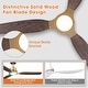 preview thumbnail 5 of 18, Parrot Uncle 56" Transitional Brass Solid Wood Diammable Ceiling Fan with Light and Remote