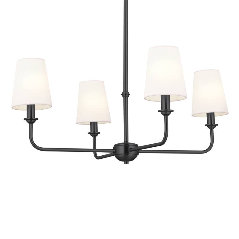 Kichler Lighting Pallas 4-Light Black Chandelier - 25 in