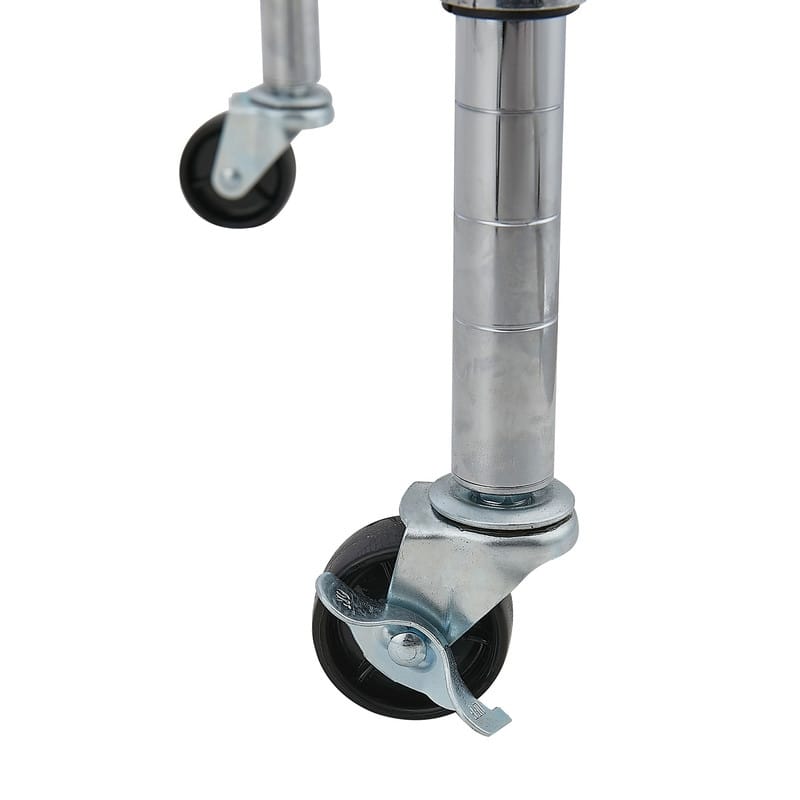 5-Tier Steel Wire Shelving with Wheels