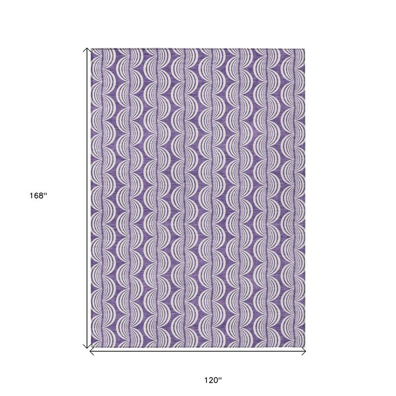 HomeRoots Ogee Transitional Rectangle Outdoor Rug