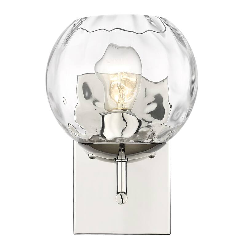 Mackenzie 1-light Polished Nickel Bath/ Vanity Fixture w/ Water Glass