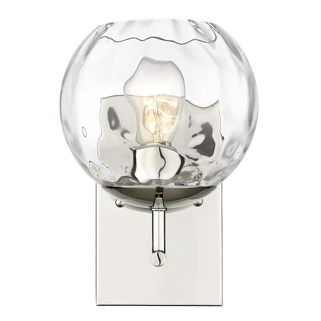 Mackenzie 1-light Polished Nickel Bath/ Vanity Fixture w/ Water Glass