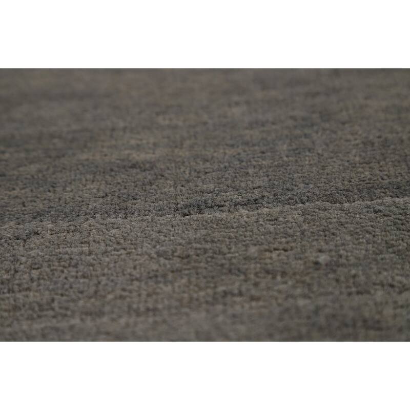 Striped Gray Gabbeh Oriental Area Rug Handmade Wool Carpet - 6'3" x 9'3"