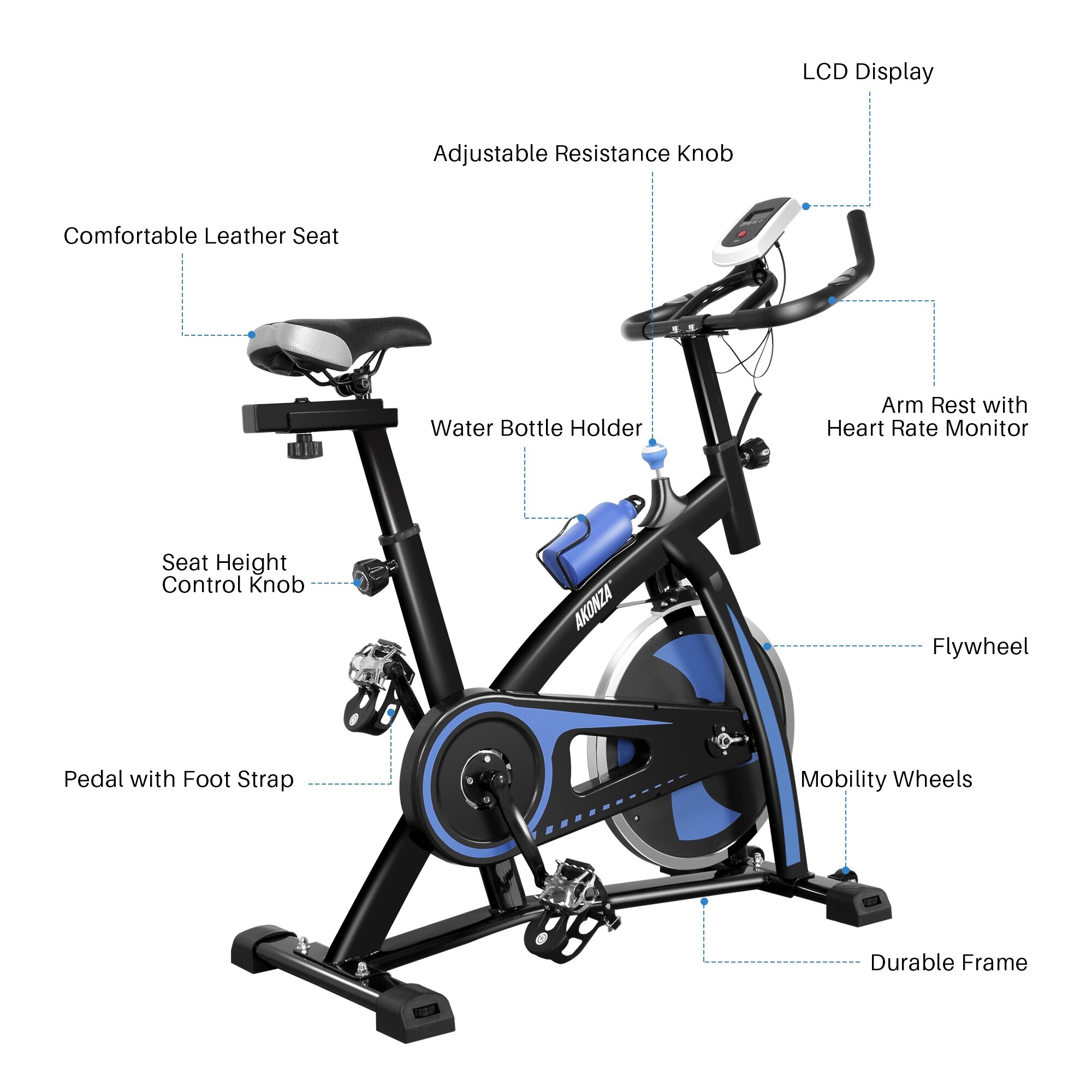 akonza spin bike