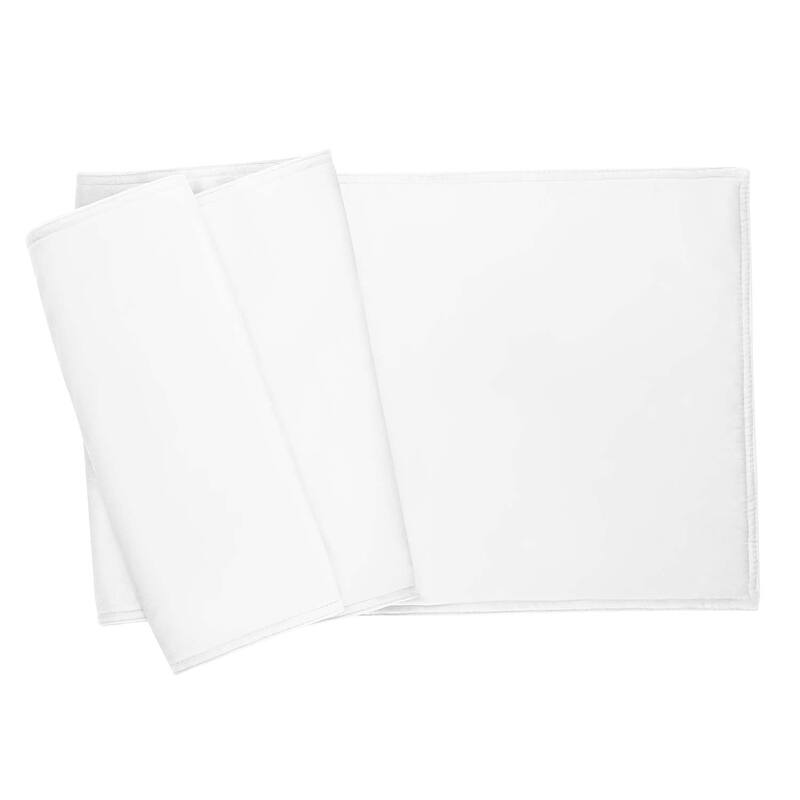 Sparkles Home Plain Table Runner - white