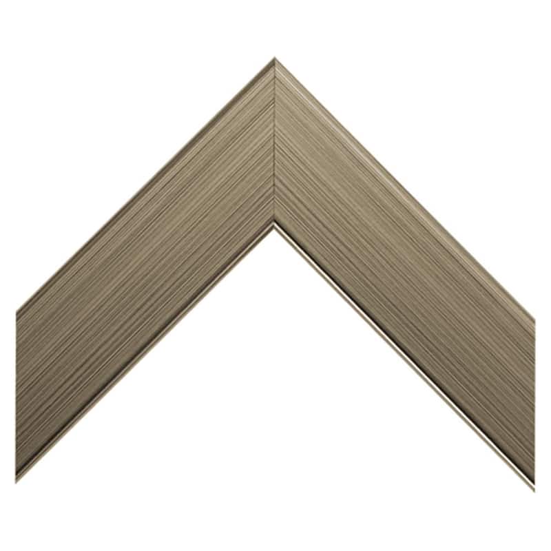 Frame My Mirror Antique Satin Nickel Framed Wall Mirror, Meade Design