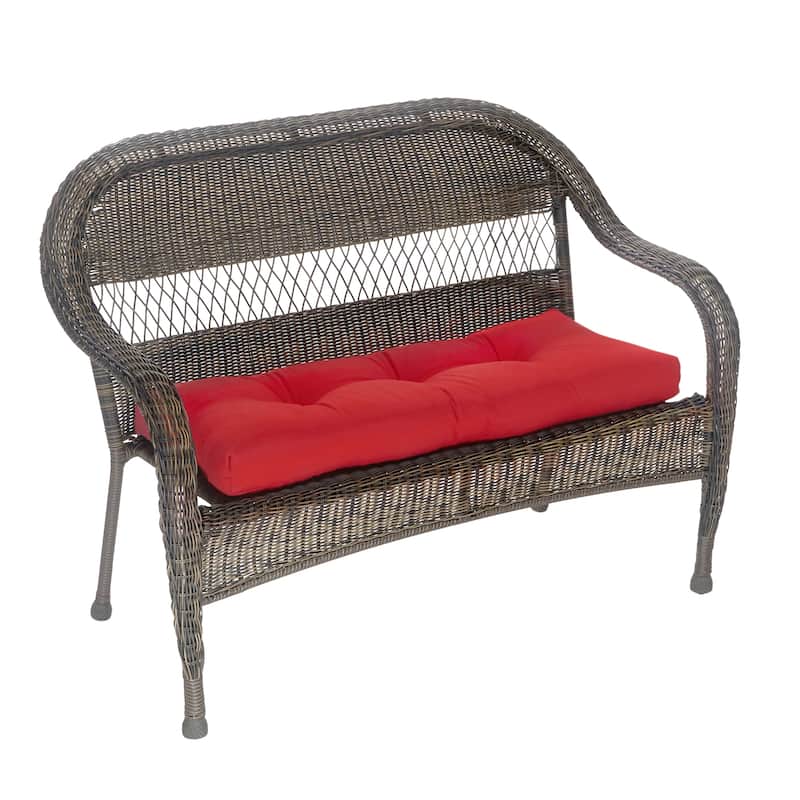 Klear Vu Patio Indoor/Outdoor Red Bench Cushion - 43" x 19" x 3"