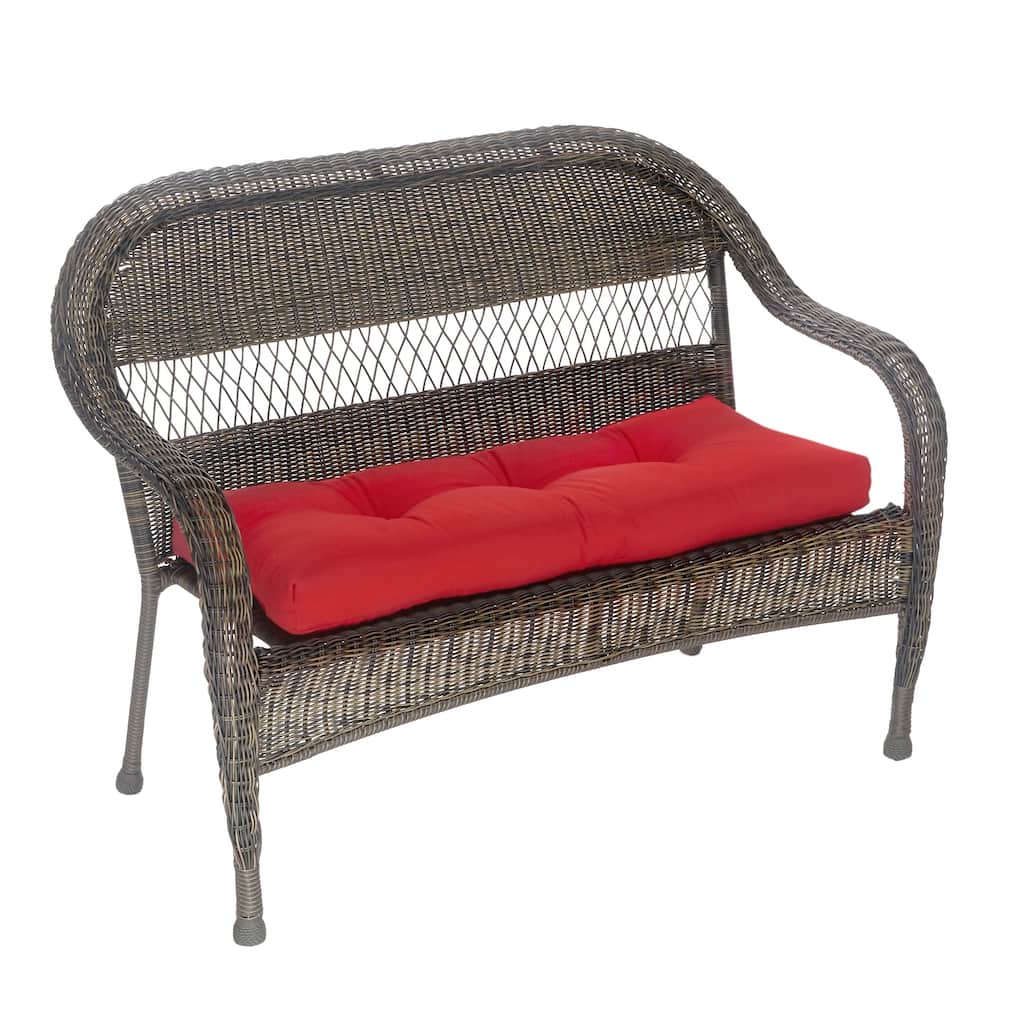 Klear Vu Patio Indoor/Outdoor Red Bench Cushion - 43" x 19" x 3"