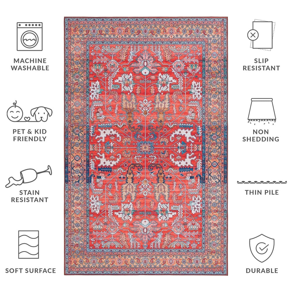 SAFAVIEH Tucson Annaig Transitional Machine Washable Rug
