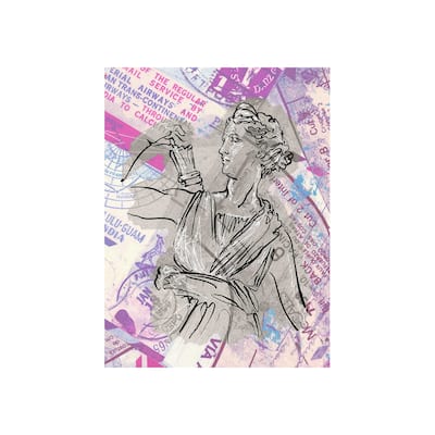 Graffiti Sculpture I (27 x 36) Canvas Art Print