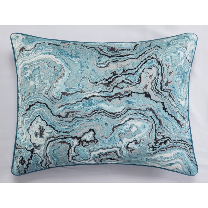 Nanshing Azure 4-Piece Abstract Blue Comforter Set